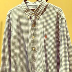 Polo by Ralph Lauren blue & white dress-shirt